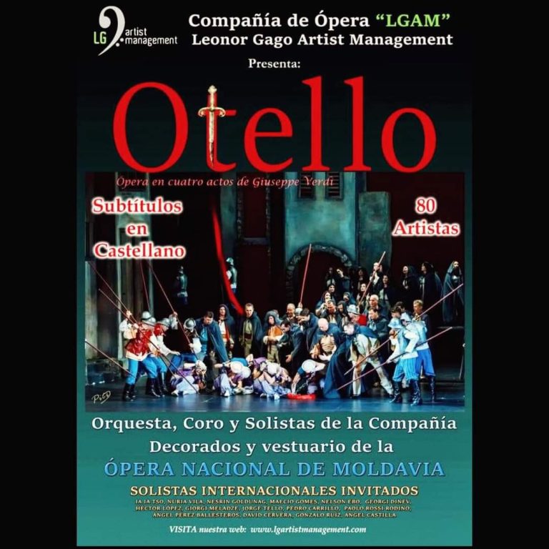 Cartel de Otello — Compañía de Ópera LGAM